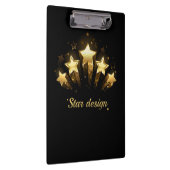Porte-bloc Cinq étoiles d'or en noir (Swatch)