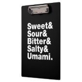 Porte-bloc Cinq saveurs de base (Gauche)