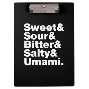 Porte-bloc Cinq saveurs de base