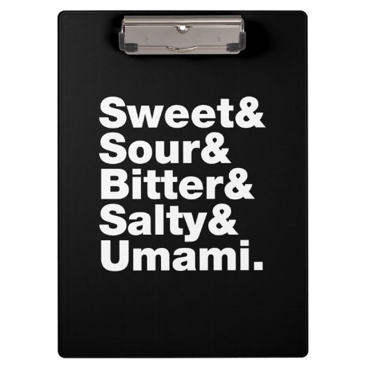 Porte-bloc Cinq saveurs de base (Devant)