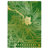 Porte-bloc Circuit Monogramme Motherboard Electronics Chip Te (Dos)