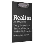 Porte-bloc Citation amusante de l'agent immobilier Realtor (Swatch)