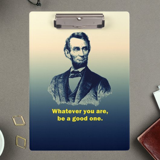Porte-bloc Citation d'Abraham Lincoln
