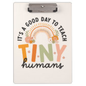 Porte-bloc Citation de l'enseignant d'école maternelle Retro (Devant)