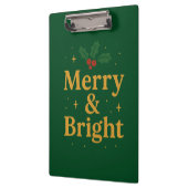 Porte-bloc Citation de Noël Merry & Bright (Gauche)