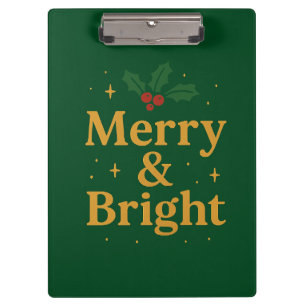Porte-bloc Citation de Noël Merry & Bright