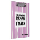 Porte-bloc Citation d'enseignement | Nom personnalisé (Swatch)