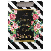 Porte-bloc Citation d'inspiration dorée moderne (Devant)