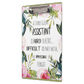 Porte-bloc Citation du secrétaire adjoint aux remerciements M (Gauche)