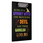 Porte-bloc Citation Halloween Familiale Avec Witch Devil Spid (Swatch)