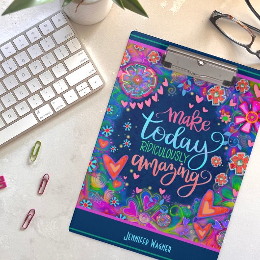 Porte-bloc Citation Inspirationnelle Rendre aujourd'hui Extra