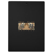 Porte-bloc Citation Motivationnelle Modèle Tigre Animal Moder (Dos)