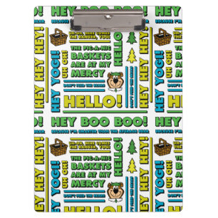 Porte-bloc Citations de pique-nique de Yogi Bear et Motif d'e