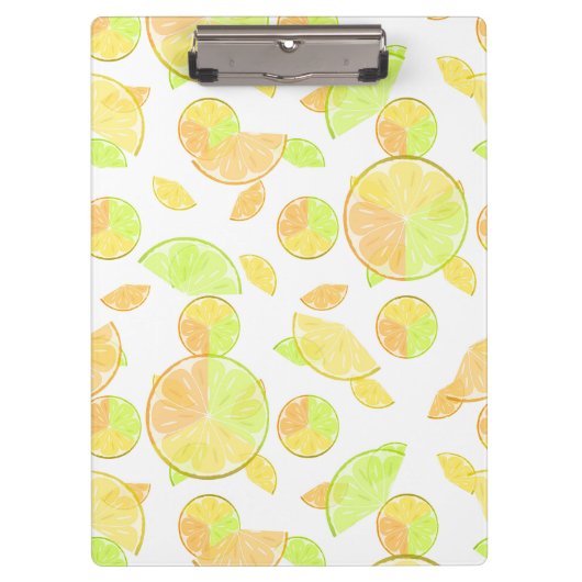 Porte-bloc citron vert orange tranches fruits agrumes nature (Devant)