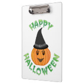 Porte-bloc citrouille "HAPPY HALLOWEEN" (Gauche)