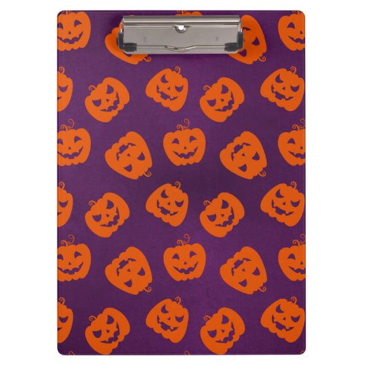 Porte-bloc Citrouilles d'Halloween sur Motif Arrière - plan v (Devant)