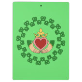 Porte-bloc Claddagh et Green Knotwork (Dos)