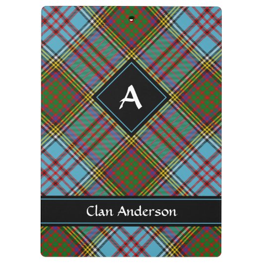 Porte-bloc Clan Anderson Tartan Porte - bloc (Dos)