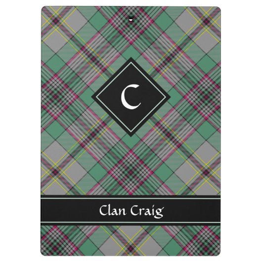 Porte-bloc Clan Craig Tartan Porte - bloc (Dos)