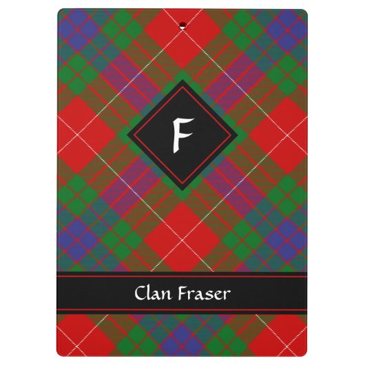 Porte-bloc Clan Fraser Tartan Porte - bloc (Dos)