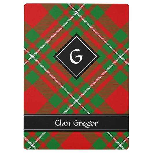 Porte-bloc Clan Gregor Tartan Porte - bloc (Dos)