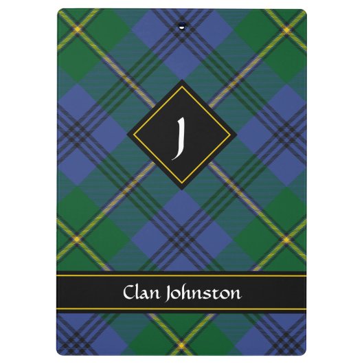 Porte-bloc Clan Johnston Tartan Porte - bloc (Dos)