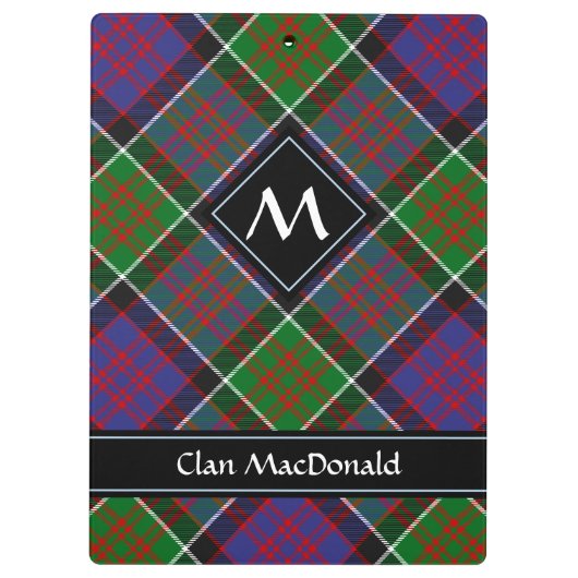 Porte-bloc Clan MacDonald de Clanranald Tartan Porte - bloc (Dos)