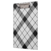 Porte-bloc Clan MacFarlane Tartan noir et blanc (Gauche)