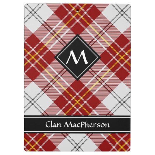 Porte-bloc Clan MacPherson Robe rouge Tartan Porte - bloc (Dos)