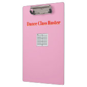 Porte-bloc Classe de danse rose (Gauche)