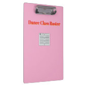 Porte-bloc Classe de danse rose (Swatch)