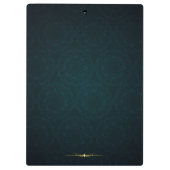 Porte-bloc Classé turquoise Elegant Professionnel géométrique (Dos)