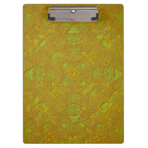 Classeur Mandala Damas Citron