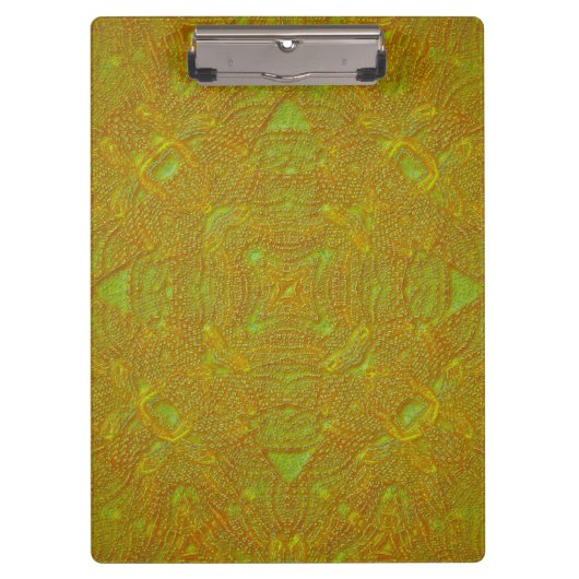 Porte-bloc Classeur Mandala Damas Citron (Devant)