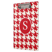 Porte-bloc Classic Houndstooth Cherry Rouge & Blanc Monogramm (Gauche)