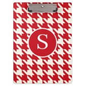 Porte-bloc Classic Houndstooth Cherry Rouge & Blanc Monogramm (Devant)