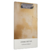 Porte-bloc Classique Artistique Chic Beige Or Peinture Textur (Swatch)