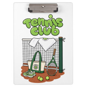 Porte-bloc Classique du Club de Tennis Graphique Sportif – Ve