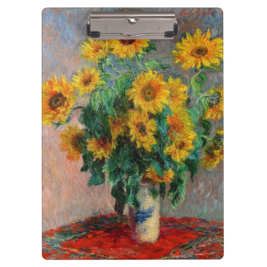Porte-bloc Claude Monet - Bouquet de tournesols (Devant)