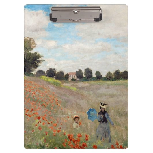 Porte-bloc Claude Monet - Champ de coquelicots (Devant)