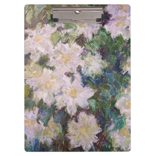 Porte-bloc Claude Monet - Clématites blanches (Devant)