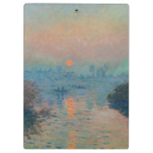 Porte-bloc Claude Monet - Coucher de soleil sur la Seine à La (Dos)
