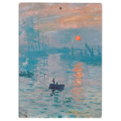 Porte-bloc Claude Monet Impression Soleil Levant Français (Dos)