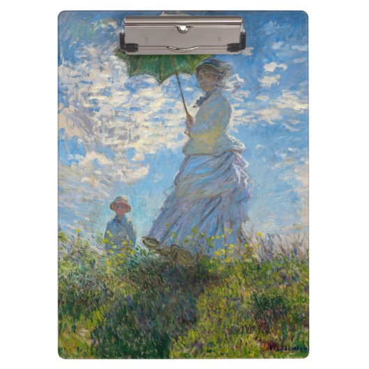 Porte-bloc Claude Monet - La Promenade, Femme avec un Parasol (Devant)