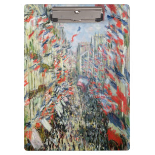 Porte-bloc Claude Monet la rue Montorgueil, Paris