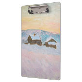 Porte-bloc Claude Monet - Norvège Paysage, Maisons Bleues (Gauche)