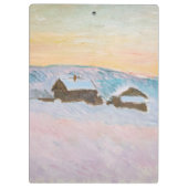 Porte-bloc Claude Monet - Norvège Paysage, Maisons Bleues (Dos)