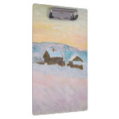 Porte-bloc Claude Monet - Norvège Paysage, Maisons Bleues (Swatch)