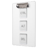 Porte-bloc Clavier d'ordinateur CTRL ALT DEL de SlipperyJoe (Gauche)