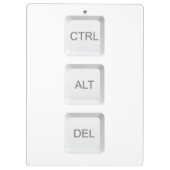 Porte-bloc Clavier d'ordinateur CTRL ALT DEL de SlipperyJoe (Dos)